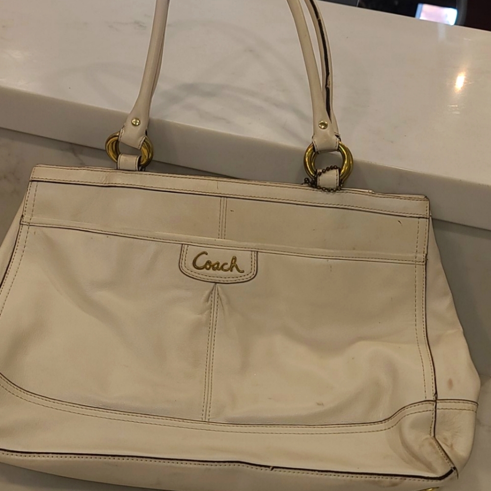 Coach off white bag